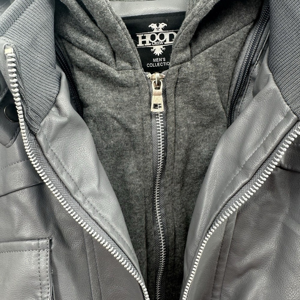 Hood Crew Mens Collection Jacket 3XL Gray Hooded - Picture 9 of 11